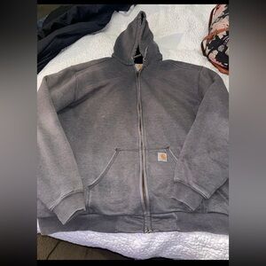 Men’s carhartt 2xl hooded jacket sweatshirt zip up